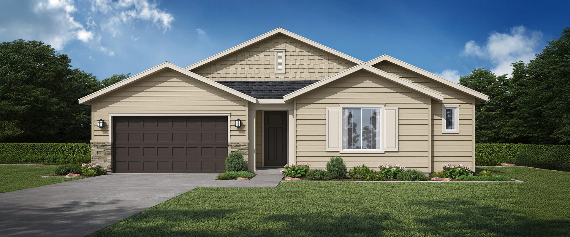 Redwood a 3 bedroom 3.5 bath home in Prescott Ridge. A New Home